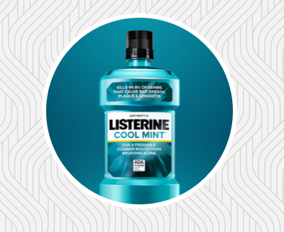 LISTERINE® is Clinically Proven to be 5x More Effective Than Flossing for Plaque Reduction